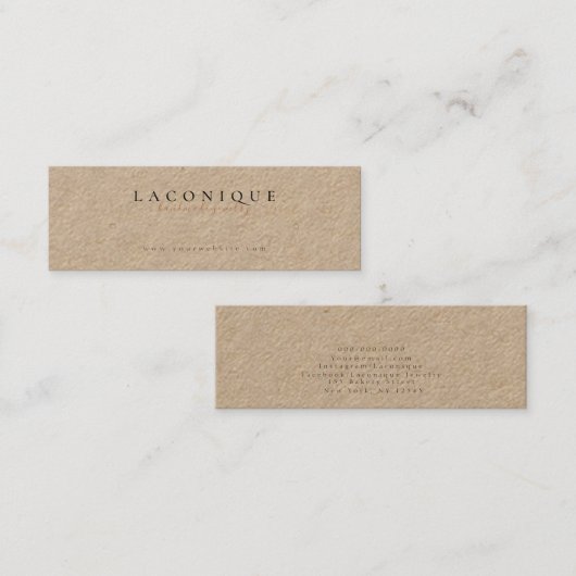 ジュエリー表示 |ジュエリー | Kraft スキニー名刺 (正面/裏面)