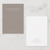 ジュエリー表示 |ニュートラル |ビジミニマルネス 名刺 (正面/裏面)