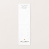 ジュエリー表示 |ニュートラル |金ゴールドハート 名刺 (外部フラット)