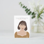 ジュエリー表示 |女の子ポートレート |抽象芸術 名刺 (スタンド正面)