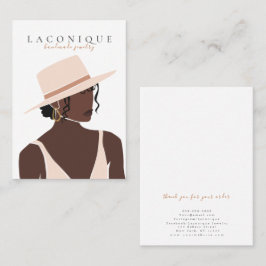 ジュエリー表示 |女の子ポートレート |抽象芸術 名刺