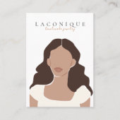 ジュエリー表示 |女の子ポートレート |抽象芸術 名刺 (正面)