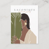 ジュエリー表示 |女の子ポートレート |抽象芸術 名刺 (正面)