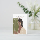 ジュエリー表示 |女の子ポートレート |抽象芸術 名刺 (スタンド正面)