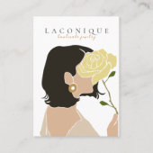 ジュエリー表示 |女の子ポートレート |抽象芸術  名刺 (正面)