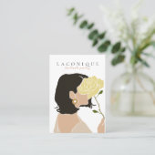 ジュエリー表示 |女の子ポートレート |抽象芸術  名刺 (スタンド正面)