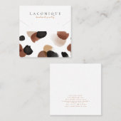 ジュエリー表示 |抽象芸術 | Leopard スクエア名刺 (正面/裏面)