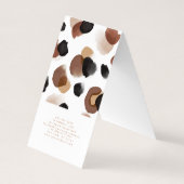 ジュエリー表示 |抽象芸術 | Leopard 名刺 (裏面)