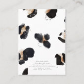 ジュエリー表示 | Leopard print |水彩蕪林 名刺 (裏面)