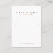 ジュエリー表示 | Leopard print |水彩 名刺 (正面)