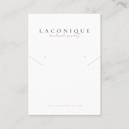 ジュエリー表示 | Leopard print |水彩 名刺 (正面)