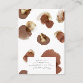 ジュエリー表示 | Leopard print |水彩 名刺 (裏面)