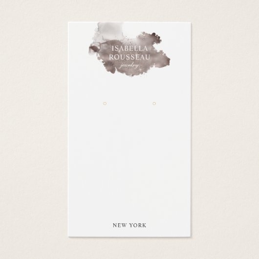 ジュエリー設計者グリッター洗濯耳飾り表示カード (正面)