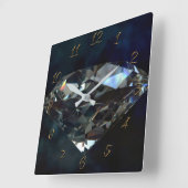 ジュエリー スクエア壁時計 (傾斜)