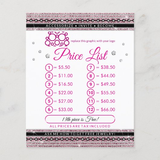 ジュエリー ピンク ダイヤモンド ラックス チラシ (正面)