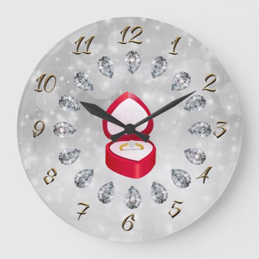 ジュエリー ラージ壁時計 (正面)