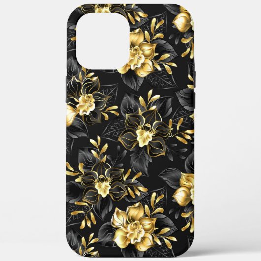 ジュエリー・蘭のシームレス柄 Case-Mate iPhoneケース (裏面)