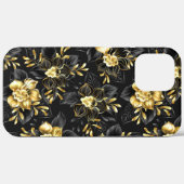 ジュエリー・蘭のシームレス柄 Case-Mate iPhoneケース (裏面 (横))