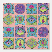 ジュエルお洒落トーンハンドドロードボホピーチ 壁紙 (正面)