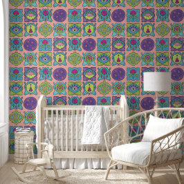 ジュエルお洒落トーンハンドドロードボホピーチ 壁紙