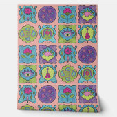 ジュエルお洒落トーンハンドドロードボホピーチ 壁紙 (ほどく)