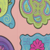 ジュエルお洒落トーンハンドドロードボホピーチ 壁紙 (縫い目)