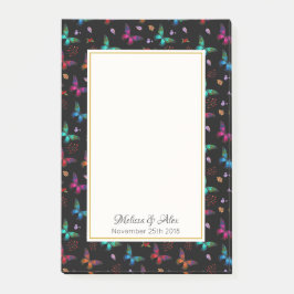 ジュエルかわいらしトーン蝶オンブラックカスタム ポストイット