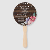 ジュエルウッドフローラ結婚式 プログラムフラワーファン ハンドファン (裏面)