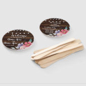 ジュエルウッドフローラ結婚式 プログラムフラワーファン ハンドファン (組立なし)