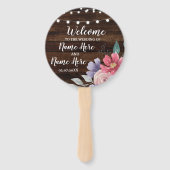 ジュエルウッドフローラ結婚式 プログラムフラワーファン ハンドファン (正面)