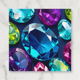 ジュエルカラフルアートギフトラベル フェイバータグ