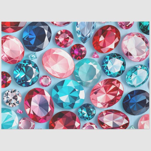 ジュエルカラフルアートティッシュペーパー 薄葉紙 (正面)