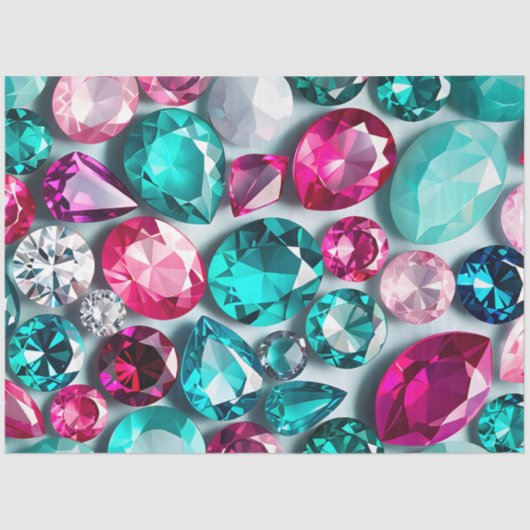 ジュエルカラフルアートティッシュペーパー 薄葉紙 (正面)