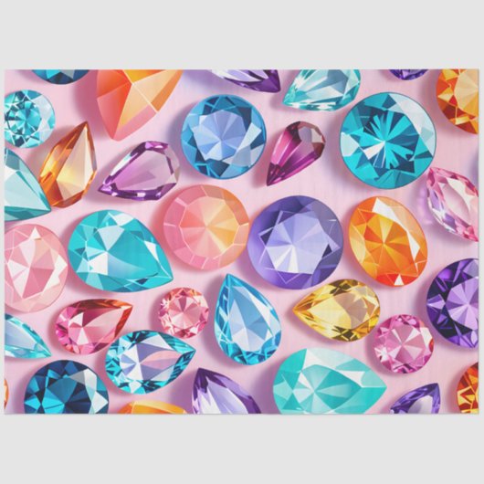 ジュエルカラフルアートティッシュペーパー 薄葉紙 (正面)