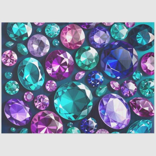 ジュエルカラフルアートティッシュペーパー 薄葉紙 (正面)