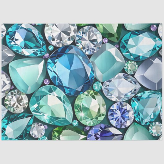 ジュエルカラフルアートティッシュペーパー 薄葉紙 (正面)