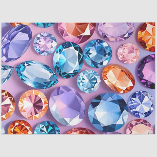 ジュエルカラフルアートティッシュペーパー 薄葉紙 (正面)