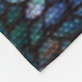 ジュエルカラフルツリーと葉フリースブランケット フリースブランケット (角)