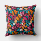 ジュエルカラーファンタスティックな花 クッション (裏面)