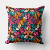 ジュエルカラーファンタスティックな花 クッション (正面)