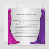 ジュエルゴフォーマルウンズレディーズナイトシルバー 招待状 (裏面)