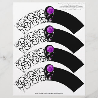 ジュエルダマスクカップケーキコージー – 紫