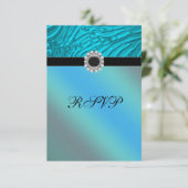 ジュエルティール(緑がかった色)ブルーゼブラRSVP 出欠カード (スタンド正面)