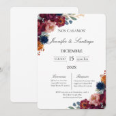 ジュエルテーマ結婚ズ 招待状 (正面/裏面)