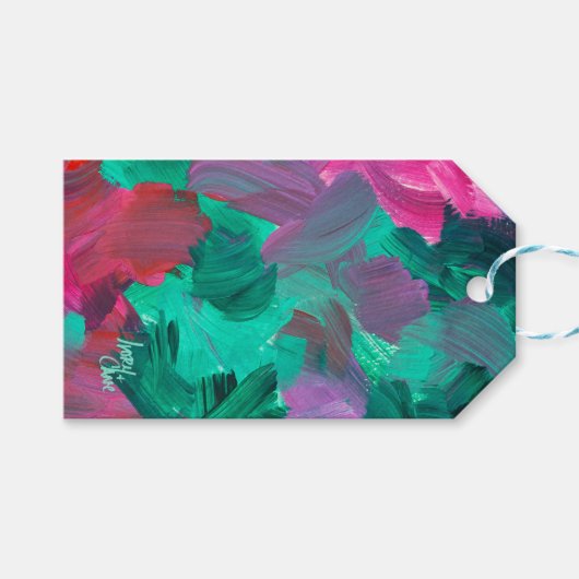 ジュエルトーンのほのかな輝き ギフトタグ (正面(横))