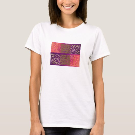 ジュエルトーンのワイルド+プリント Tシャツ (正面)