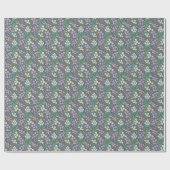 ジュエルトーンの毎日のディティフローラ ラッピングペーパー (フラット)