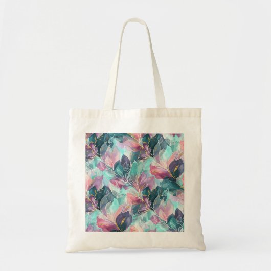 ジュエルトーンの花 トートバッグ (正面)