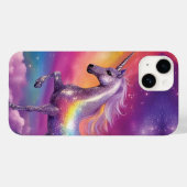 ジュエルトーンコズミックスパークルレインボーグリッターユニコーン Case-Mate iPhoneケース (裏面 (横))