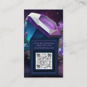 ジュエルトーンネブラ水中競技ターコイズ神秘結晶 名刺 (裏面)